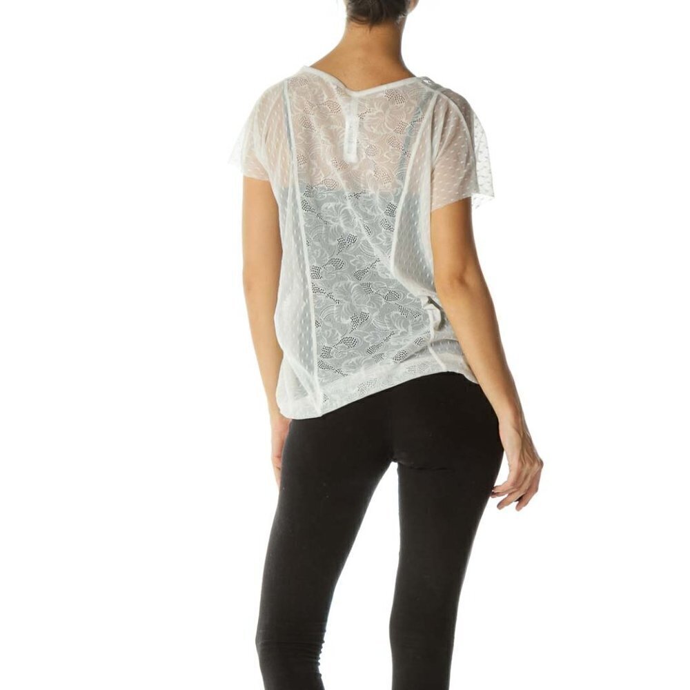 Free People Cream Lace Blouse - Picture 3 of 3
